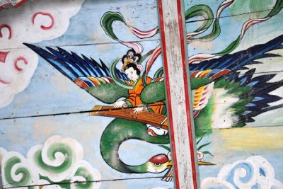 Painted ceiling, Haetal Gate, Pohyon Temple