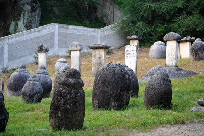 Stupas of the monks cemetary to the west of Pohyon Temple