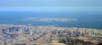 Dubai Skyline with The World, Feb 2009