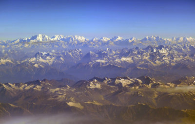 Purple Mountains Majesty - Tirich Mir (7690m/25,230ft) the high peak towards the left horizon