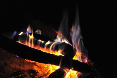 Campfire at McBrides Camp