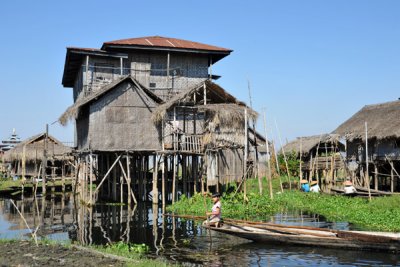 Stilt village, Inle Lake