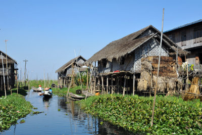 Stilt village road, Inle Lake