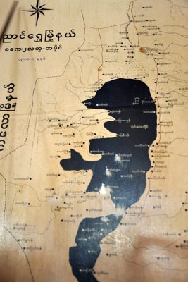 Map of northern Inle Lake