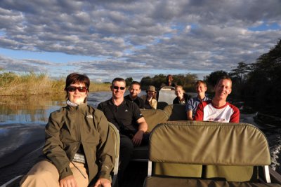 Boat ride on the Kwando River