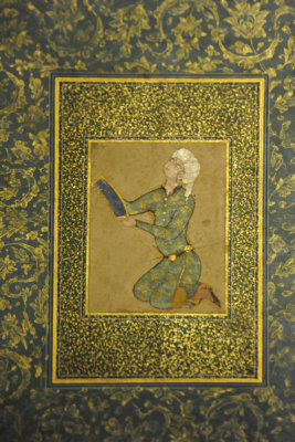 A Kneeling Youth attributed to Mirza Ali, Iran ca 1565