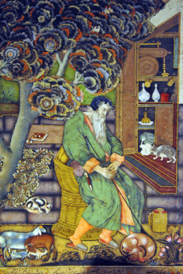 Portrait of St. Jerome signed by Farrukh Beg, India 1615