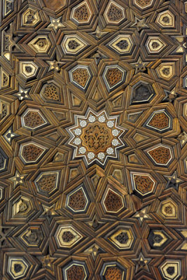 Detail of 14th C. inlaid wooden door, Cairo