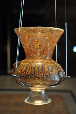 Mosque lamp, late 14th C. Egypt