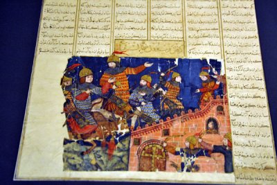 Feridoun Storms the Palace of Zahhak from the Great Mongol Shahnama, Iran ca 1330