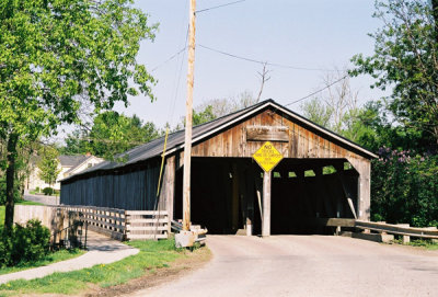 Pulp Mill Bridge, one of Vermont's famous covered bridges - Middlebury