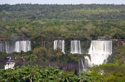 View of Iguassu Falls from the tower of Hotel das Cataratas
