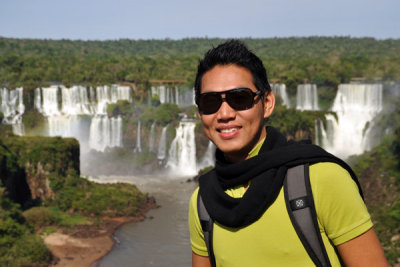 Dennis at Iguau Falls