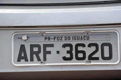 Brazil License Plate - Paraná - Foz do Iguaçu