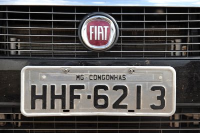 Brazil License Plate - Congonhas, Minas Gerais (MG)