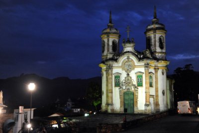 Igreja de So Francisco de Assis, Ouro Preto at night