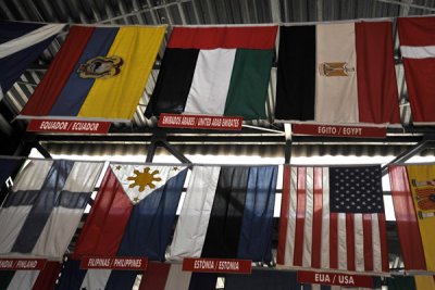 Flags of the world - Corcovado Railway Station