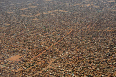 Vast expanse of low mudbrick houses extending NE from Khartoum