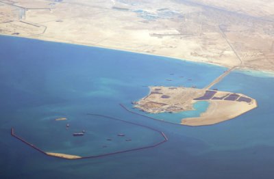 Another island sprouting off the coast west of Palm Jebel Ali