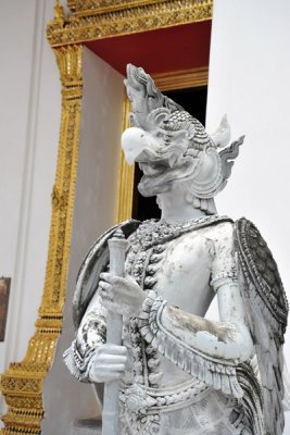 Guardian in front of the Buddhaisawan Chapel