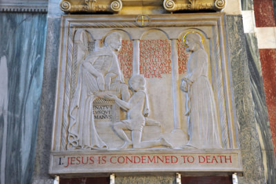 Westminster Cathedral Stations of the Cross - I. Jesus is Condemned to Death