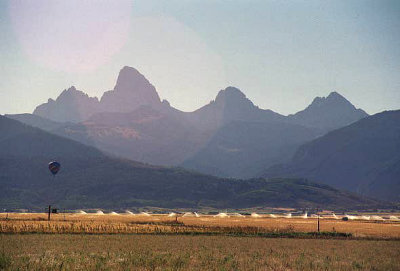 The western slope of the Tetons seen from Tetonia - Driggs, Idaho
