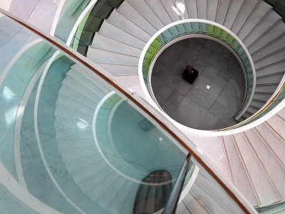 Kenzo Tange stairway reflection