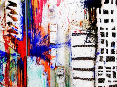 Niki de Saint Phalle  a child in New York, double perspective
