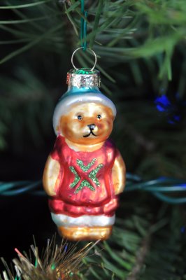 Blown glass Girl bear