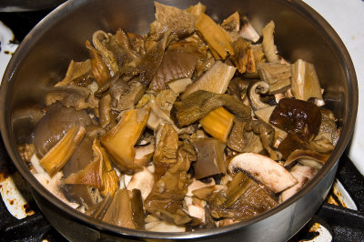 Reconstituted Dried Wild Mushrooms