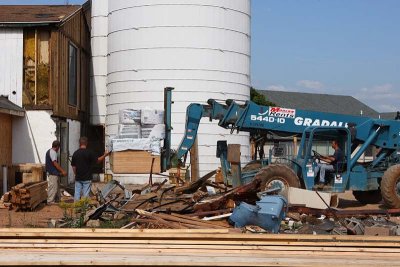 Unloading Material
