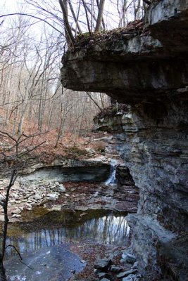 Waterfall and Cliff