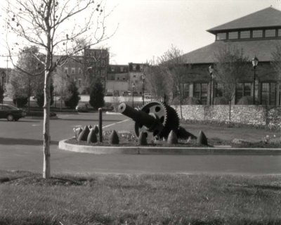 Across the Entry Plaza