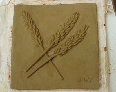 Wheat Tile - Carved