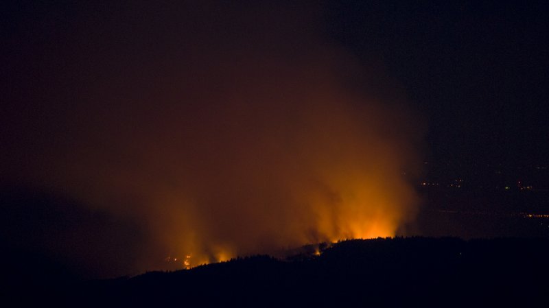 Yuba Fire around 2100 hrs Sat night