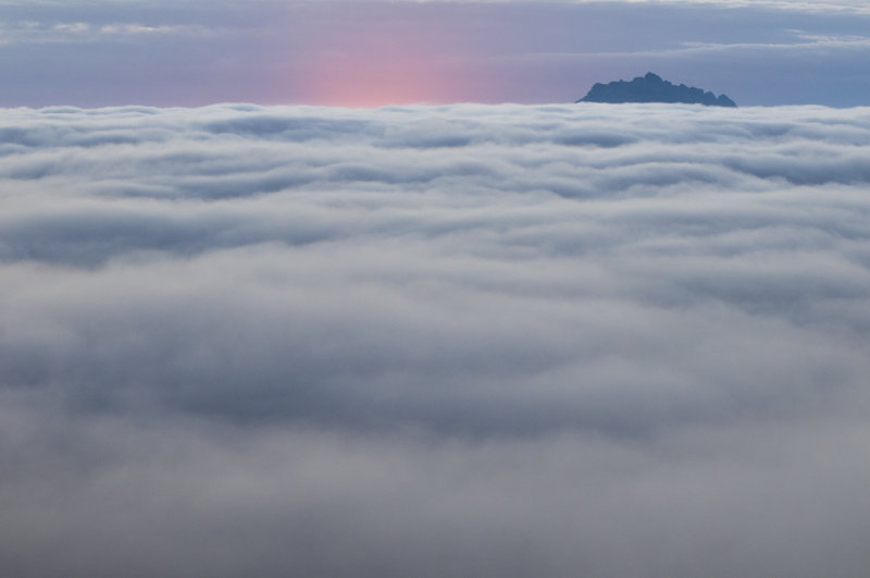 Buttes Ship On A Sea of Clouds PreDawn 12 Oct 12