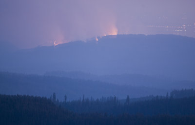 Yuba Fire Twilight crossing 2030 hrs 15 Aug 09