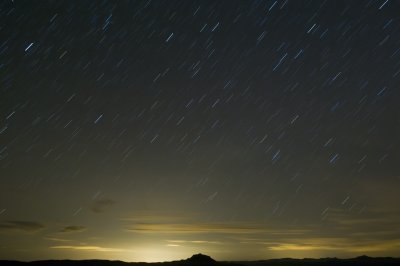 Eastward Short Star Trails