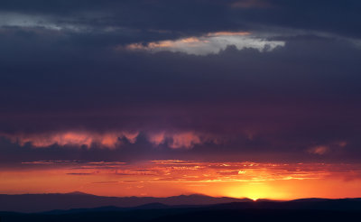 Sunset over the Coast Range 10 Aug 10