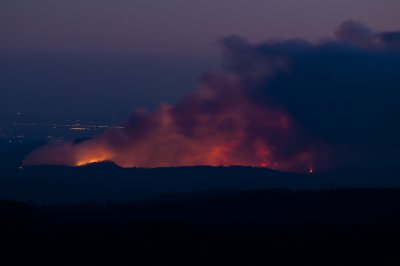 Bullards Fire 2035 hrs 27 Aug 2010