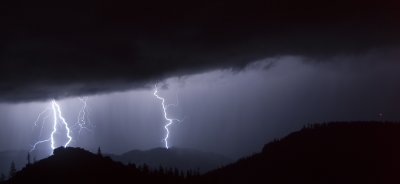 Lightning over Bear Rock ... Night of 05 Oct 2010