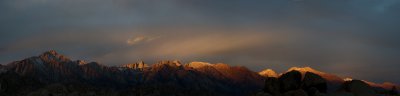 Sunrise in the Alabama Hills 06Nov2010 Panorama 2 >>>Scroll>>>