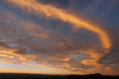 Reaching North at Sunset 05 Oct 2012