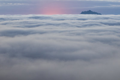 Buttes Ship On A Sea of Clouds PreDawn 12 Oct 12