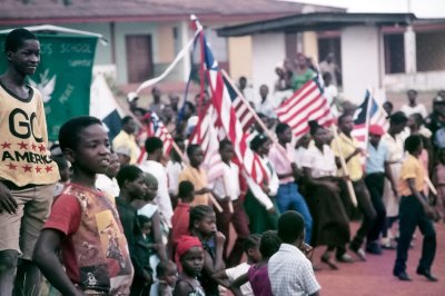 Flag Day 1982 Tappita Liberia - Go America