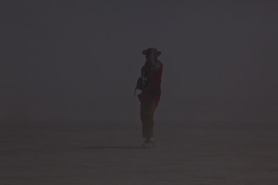In the midle of sand storm
