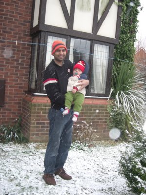 The First Snow For baby Saaid!