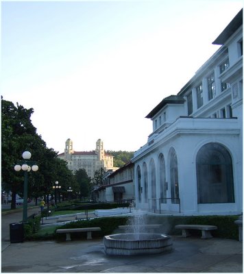 bath house row and arlington hotel