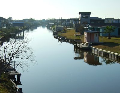 sunset on the canal-Sargent, Texas