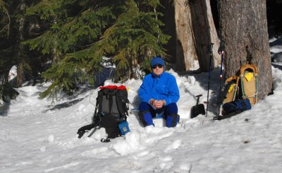 Hurray!---snowshoeing again after a four-year absence